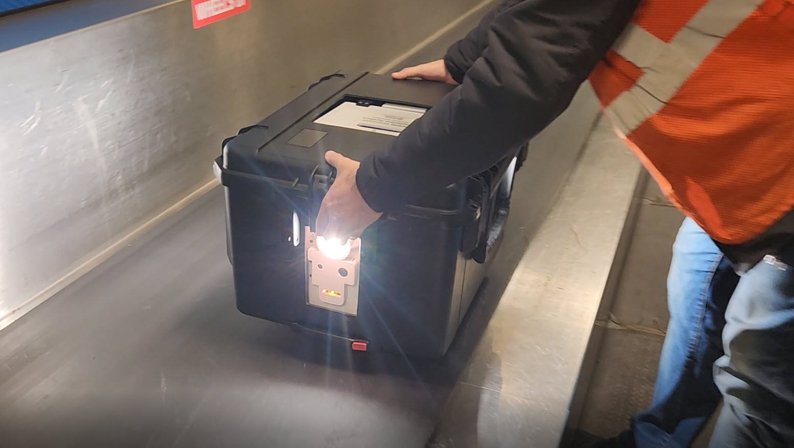 MCIS in the field on a conveyor system